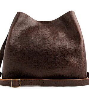 Portland Leather Goods Butterfly bucket bag, Coldbrew